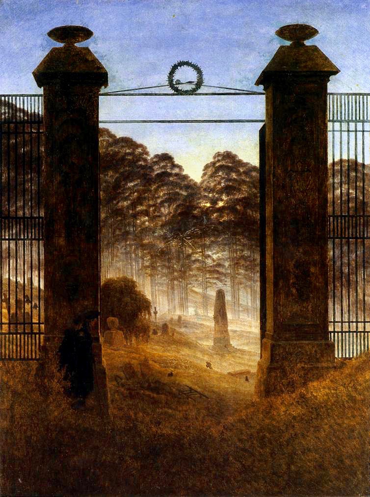 Caspar_David_Friedrich_-_The_Cemetery_Entrance_-_WGA08275 2